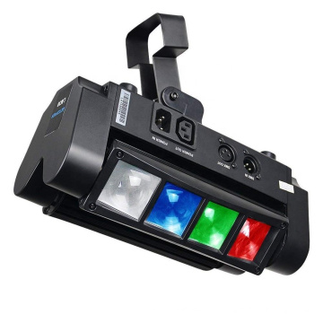 Mini Spider 8 x 3W  RGBW, LED DMX 512 Dual Sweeper Pulse Strobe Effect Moving Head Light for stage bars disco